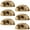 Multicolored 4, variant on PhooArto 6 Pcs Cup Drawer Pulls, Forest Animals Deer Shell Shape Handles Cabinet Knobs for Dresser Cupboard Closet Wardrobe with Screws