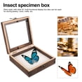 thumbnail image 6 of FOMIYES Light Brown Wooden Display Case Set with Transparent Lid, Multi-Functional Specimen Holder for Collectibles and Storage, 6 of 6