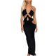 thumbnail image 1 of Top corto de tubo sin mangas de color sólido sexy de moda para mujer + traje de falda negra Fridja hj3929, 1 of 9
