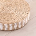 thumbnail image 2 of ziyahi Coussin de Sol Tatami Mat Paille Tissée Fait Main Coussin de Siège Blanc 45x10cm, 2 of 9