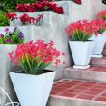thumbnail image 2 of 6 piezas de flores artificiales de color púrpura, rama de arbusto de plantas de plástico (rosa roja) TUNC Sencillez, 2 of 5