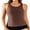 Brown, variant on Sociala Womens Scoop Neck Seamless Tank Tops Wide Straps Cami Crop Going Out Tops Basic Cami Shirts Built-in Bra