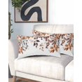 thumbnail image 2 of Eucalyptus Leaves Pillow Covers King Size, Orange Blue Botanical Vintage Soft Bed Throw Pillowcases Breathable Cooling Long Lumbar Body Pillow Sham Cover for Bed Sofa 20''x40'', 2 of 7