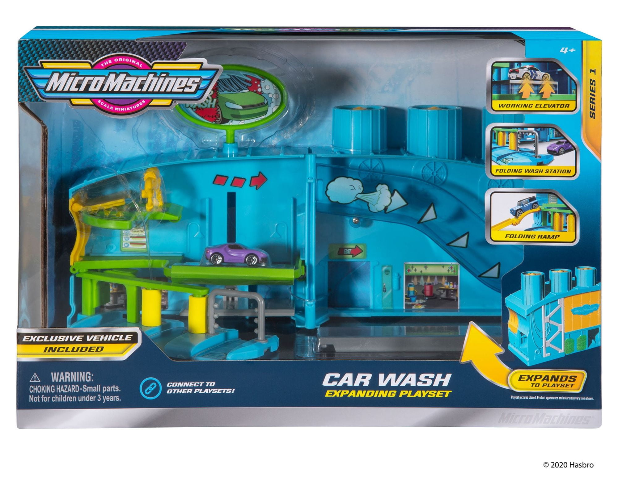MICROMACHINES Fire Rescue Transforming Playset with Vehicle