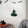 thumbnail image 4 of Bfogop Halloween Hanging Witch Skeleton Ornaments, Halloween Pumpkin Witch Spooky Glitter Halloween Ghosts Hanging Figurines for Halloweenfor Home Decor Tree Ornament Decorations, 4 of 6