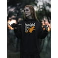 thumbnail image 2 of Tonight We Fly, Halloween Hoodie Women -Image by Shutterstock, Female Medium, 2 of 4