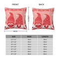 thumbnail image 2 of Yiaed Gnomes Hold The Letters LOVE Print Pillow Covers Super Soft Decorative Square Throw Pillow Covers Case Cushion Covers for Sofa Couch Bedroom Car Decor（No pillow core）-18"x18", 2 of 7