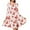 Heart Bow Pink, variant on FKELYI Pink Heart Bow Women Dresses Size 4XL Durable Women Dress Long Sleeve Elegant Elastic Swing Skater Midi Dress for Valentine's Day
