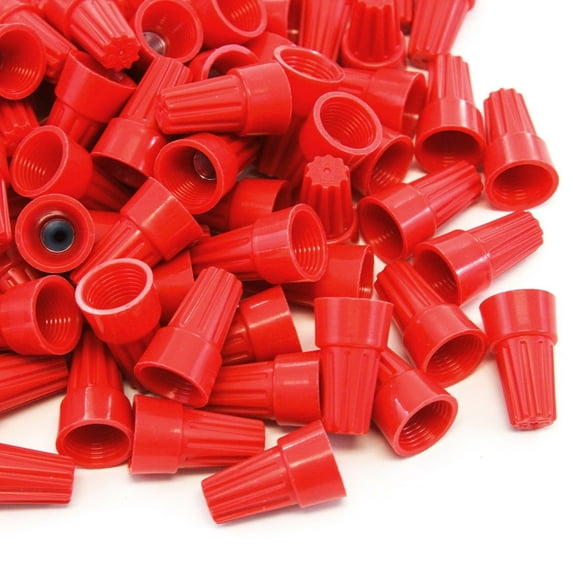 200 pcs Red Screw on Wire Connectors Twist-On Easy Screw Pack