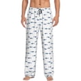 thumbnail image 1 of Fotbe Cute Shark Pantalones de Pijama para Hombre, Pantalones de Dormir, Pantalones de Casa con Cintura Ajustable y Bolsillos-Small, 1 of 6