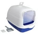 thumbnail image 2 of Caja de arena para gatos, caja de arena para fugas completamente cerrada para gatos pequeños, caja de arena para gatos de borde alto e inodoro, fácil Azul Yinane Bandeja de arena para gatos, 2 of 8