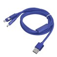 thumbnail image 4 of Cable de carga multi, 3 en 1 claridad notable del cable de carga rápido de nylon del cable USB del cargador, 4 of 9