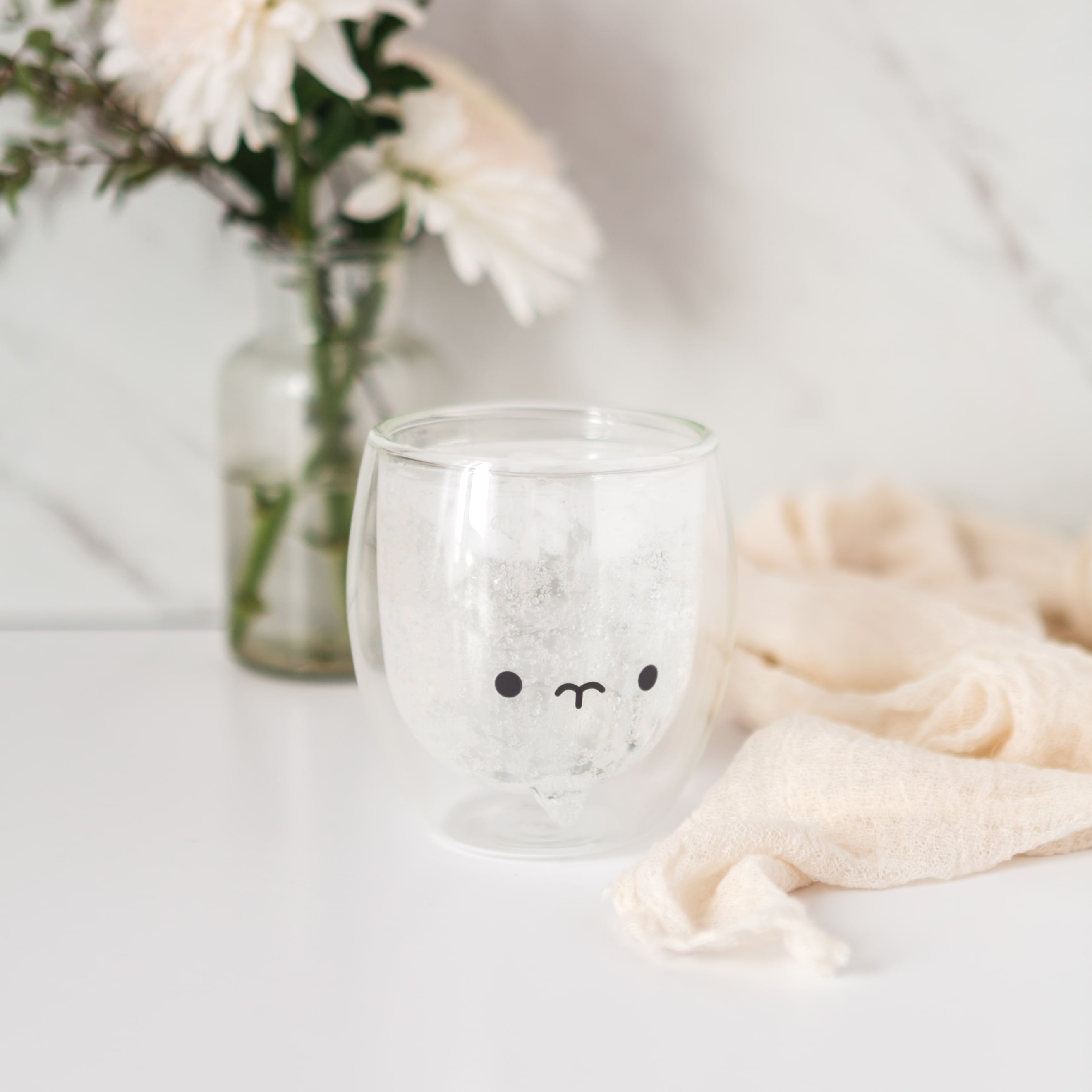 SHENDONG Cute Cat Mugs with Handle Cute Cups Cat Tea Coffee Cup Double Wall  Insulated Glass Espresso…See more SHENDONG Cute Cat Mugs with Handle Cute