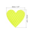 thumbnail image 2 of Uxcell Reflective Stickers, 12 Pack 1.61 x 1.57 Inch Adhesive Night Heart Shape Safety Tape Reflector, Green, 2 of 5