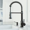 thumbnail image 2 of VIGO  Edison Pull-Down Spray Kitchen Faucet Matte Black Faucet with Braddock Soap Dispenser Matte, 2 of 9