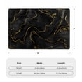 thumbnail image 7 of YFYANG 36"x24" Non-Slip Flannel Carpet Doormat, Living Room Bedroom Office Decorative Area Rugs, Indoor Black and Gold Abstract Texture Pattern Floor Mats, 7 of 7