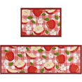thumbnail image 1 of Apple Kitchen Mat Rug Set of 2- Apple Kitchen Rugs with Runner, Apple Kitchen Decor Accessories Things, Buffalo Plaid Kitchen Rug Mat- Red Fruit Rugs for Home Kitchen Large- 17x24 and 17x48 Inch, 1 of 5