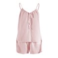 thumbnail image 5 of FASHOFT Cotton Pajamas for Women Set 2 Piece Camisole And Shorts Pj Sets Soft Breathable Summer Lounge Sleepwear Pink L, 5 of 6
