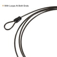thumbnail image 4 of Unique Bargains Coated Security Steel Cable Lock Wire Rope Double Loop Black 2.5mmx0.5m, 4 of 5
