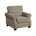 thumbnail image 2 of Lynne Transitional Chair, Brown Finish, 2 of 2