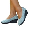 thumbnail image 2 of Women's On Walking Shoes for Park & Trail Comfort Women's Casual Shoes Fashion Hollow Out Wedge Heel Comfortable On Ladies Loafers For Daily Wear With Jeans, 2 of 8