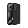 thumbnail image 1 of PANDACO Soft Shell Matte Black Case for iPhone 16, 1 of 3