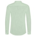thumbnail image 2 of LVCBL Men's Cotton Shirt Double Stand-up Collar Shirt Casual Shirt Mint Green M, 2 of 7