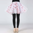 thumbnail image 2 of Carnival Tutu Skirt for Women Mesh Flowy Layered Spring Summer Outfit Dresses,White,S, 2 of 4