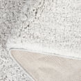 thumbnail image 5 of SAFAVIEH Rumi Blaire Solid Polyester Shag Area Rug, Light Gray, 6'7" x 6'7" Square, 5 of 7