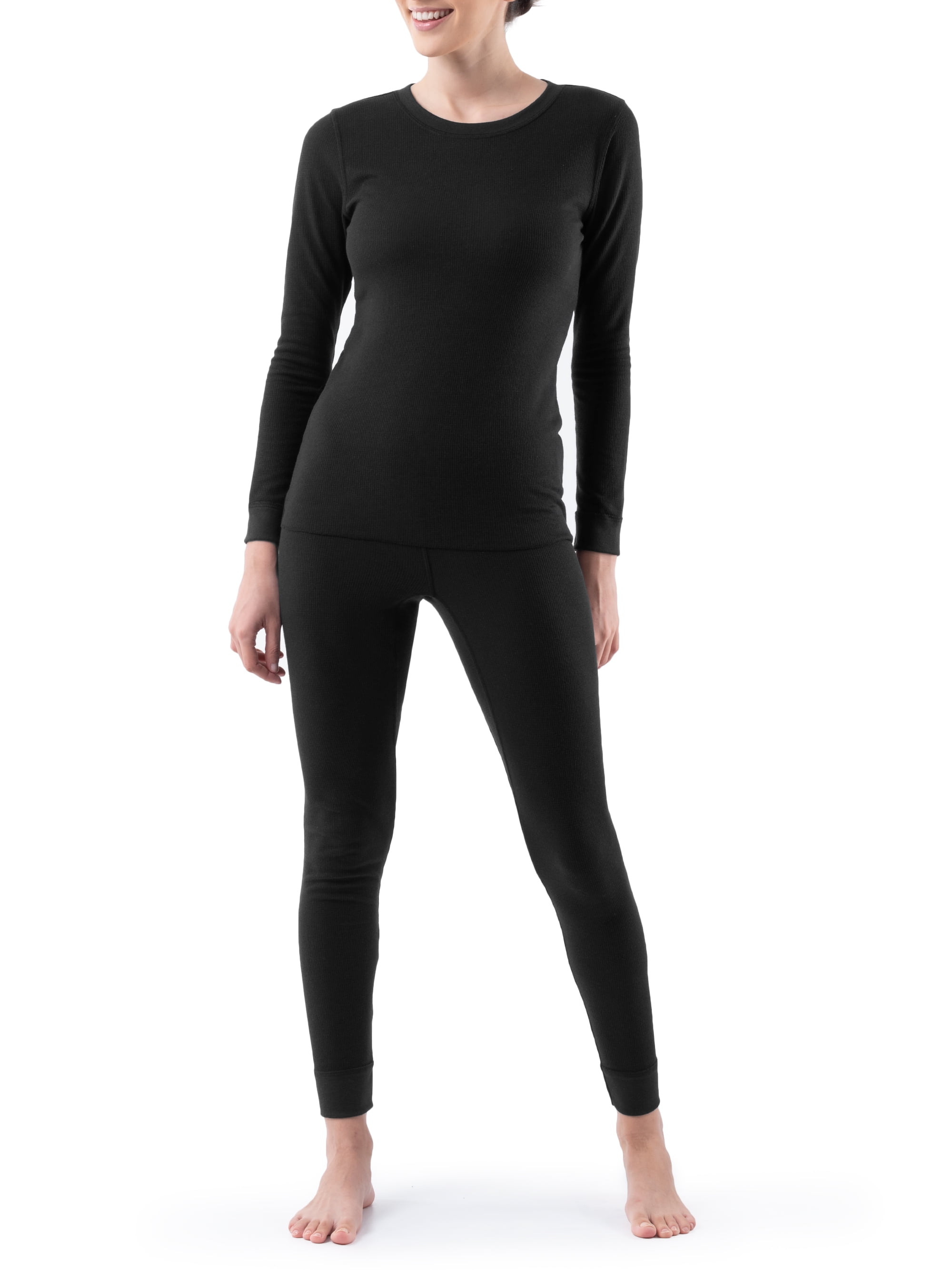 Fruit of the Loom Women's and Women's Plus Long Underwear Thermal Waffle  Top and Bottom Set - Walmart.com