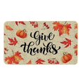 thumbnail image 1 of Giyblacko Carpet Door Mats Entry Way Door Mat Indoor Thanksgiving Welcome Happy Ha Rvest Happy Fall Pumpkin Print Color Block Non Slip Funny Rugs, 1 of 1