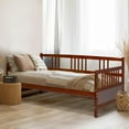 thumbnail image 3 of Giantex Wooden Twin Daybed, Cherry, 3 of 8
