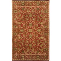 SAFAVIEH Antiquity Carmella Floral Bordered Wool Area Rug, Red, 6' x 9'