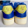 thumbnail image 3 of Ni - ke Ni - ke Air Force 1 Low Mens 10 NBA Warriors Golden State Blue Holo. Sneakers Shoes, 3 of 5