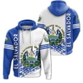 thumbnail image 5 of Sudadera con capucha estilo deportivo con emblema de El Salvador, sudaderas unisex de gran tamaño, ropa de calle informal de primavera, tops de gran tamaño, jersey 4XL, 5 of 5