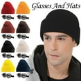 thumbnail image 1 of Gorro unisex tejido | Gorro de invierno con hilo elástico de color liso | Tocado casual suave y cálido para actividades al aire libre | 1 pieza ajusta 22-23" de circunferencia, 1 of 4