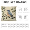 thumbnail image 5 of Spring Summer Birds Decorative Throw Pillow CoversChickadee Goldfinch Bluebird Porch Outdoor Home Decor, Sparrow Branches Vintage Couch Cushion Case, 5 of 5