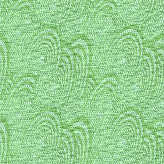 Ahgly Company Machine Washable Indoor Square Transitional Jade Green Area Rugs, 5' Square