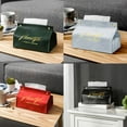 thumbnail image 3 of Anckoeil New Leather Facial Tissue Box Cover Rectangular Napkin Snap Closure, 3 of 3