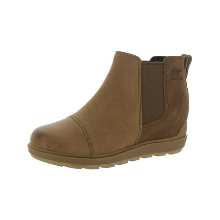 

Sorel Womens Evie II Zip Leather Pull On Chelsea Boots