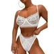 thumbnail image 1 of Conjunto de lencería para mujer, suave, elegante, de 2 piezas, sujetador y bragas de encaje para el día de San Valentín, 1 of 6