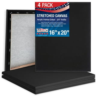 Hippie Crafter Adult 20 Pack Black Canvas Boards for Painting 5x7 Blank  Small Art Canvases Panels for Paint 