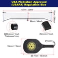 thumbnail image 2 of Unique Bargains Portable Pickleball Net Outdoor 22FT Regulation Size Net Set for Driveway Backyards, 2 of 8