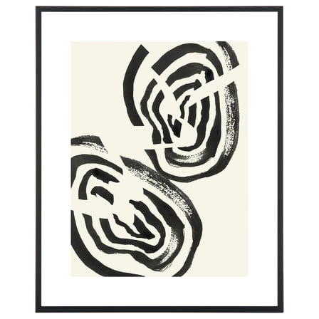 SAFAVIEH Breaking The Sound Barrier 24 in. x 30 in. Framed Wall Art, Ivory/Black