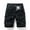 Black, variant on Mens Casual Drawstring Elastic Waist Shorts Summer Multi-Pocket Stretchy Twill Short Cotton Long Cargo Work Short-pant
