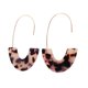 thumbnail image 3 of 1 par de aretes en forma de U con estampado de leopardo geométrico universal colgantes para la oreja suministros elegantes para fiestas para Ropa, zapatos y accesorios Miscelánea café rojo Sonducket AP010170-15, 3 of 6