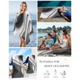 thumbnail image 5 of Black Grey Ombre Beach Towels Oversized Super Absorbent,Moire Modern Aesthetics Geometric Abstract Lightweight Bath Towel Quick Dry Sets For Bathroom/Pool/Rv Camping/Beach Play/Gym Room 23"x47", 5 of 8