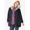 thumbnail image 3 of Woman Within Plus Size Fleece Nylon Reversible Jacket, 3 of 6