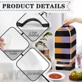 thumbnail image 4 of HELLHERO 1Pcs Orange Purple Grid Mixer Cover Proof Stain for Women Kitchen Home, 4 of 6