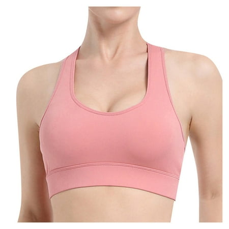 

Knosfe Women s Hollow Out Bras Yoga Workout Comfort Wireless Bra Lightly Support Bralette for Women M